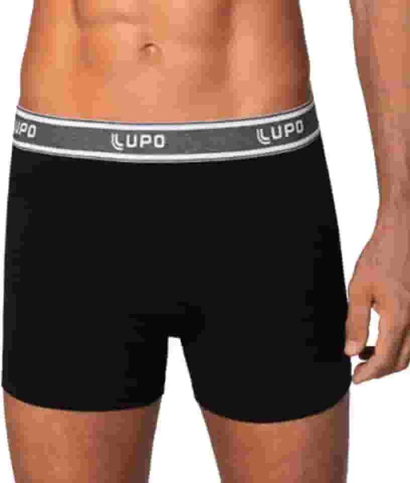 Cueca Boxer Algodão com Elastano Lupo Adulto