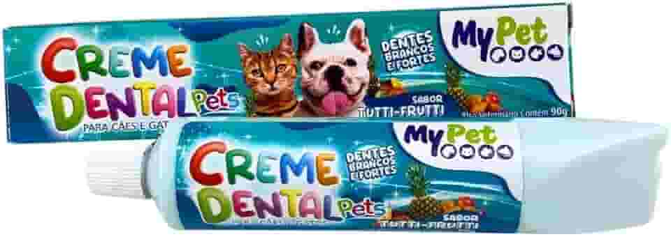 Creme Dental para Cães, Pasta de Dente para Cachorro, Sabor Tutti Frutti