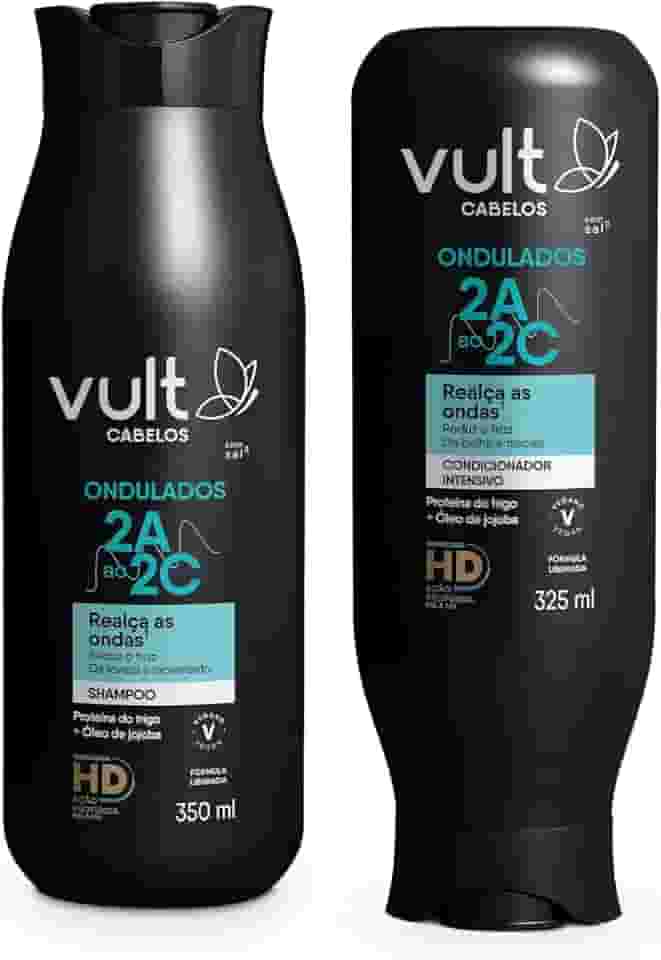 Vult Combo Cabelos Ondulados: Shampoo 350ml + Condicionador 325ml