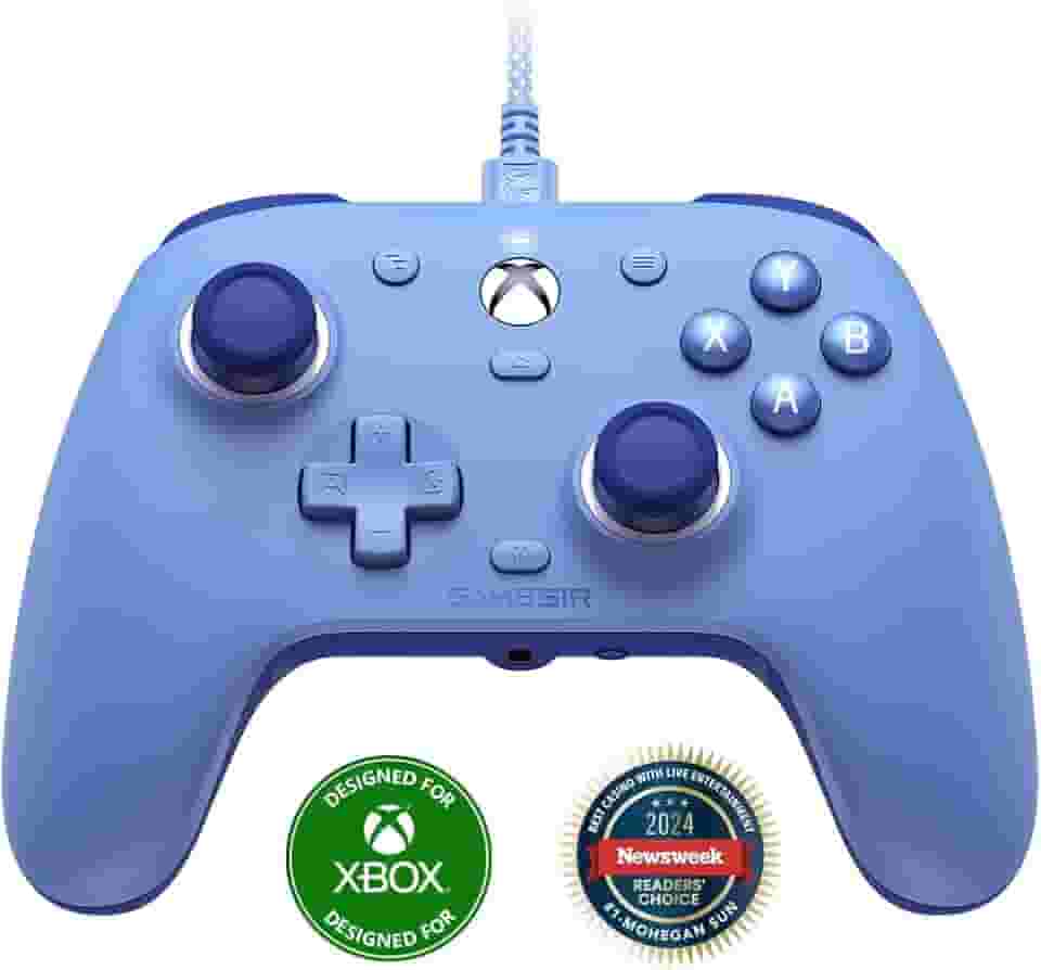 GameSir G7 SE Wired Controller for Xbox Series X|S, Xbox One & Windows 10/11, Plug and Play Gaming Gamepad with Hall Effect Joysticks/Hall Trigger, 3.5mm Audio Jack(Blue)