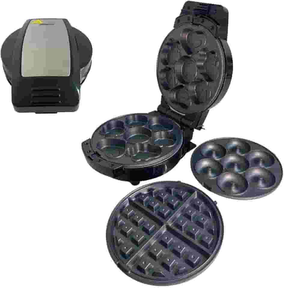 Máquina Multifunção 3 Em 1 Bolinho Donuts Waffle 600w 127V