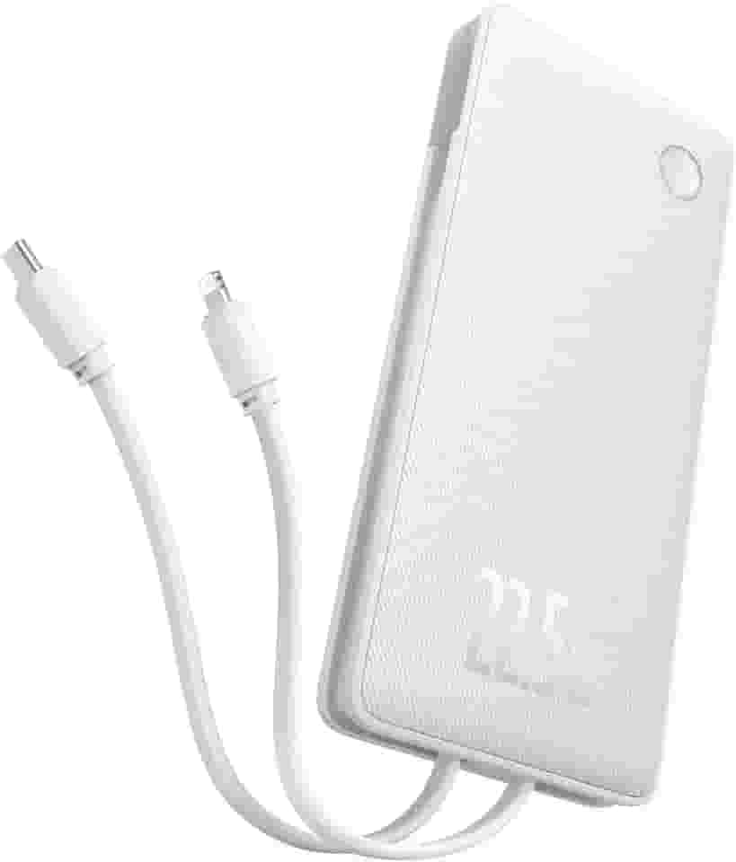 Carregador Portátil Baseus Digital Display Power Bank carregamento rápido 15W/20W/22.5W (Branco 22.5W, Milliamp Hours, 10000)