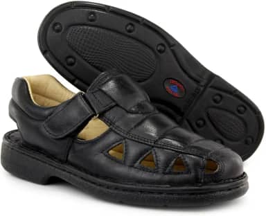 Sapato Masculino Anti Stress de Couro Palmilha Conforto Preto