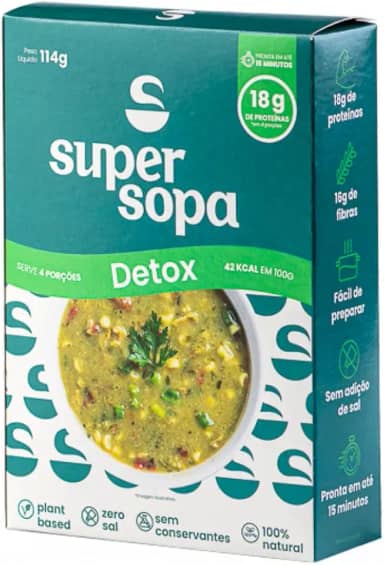 Super Sopa Detox Cremosa 100% Natural - 114g