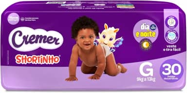 Fralda Cremer Shortinho Jumbo G 30 Unidades
