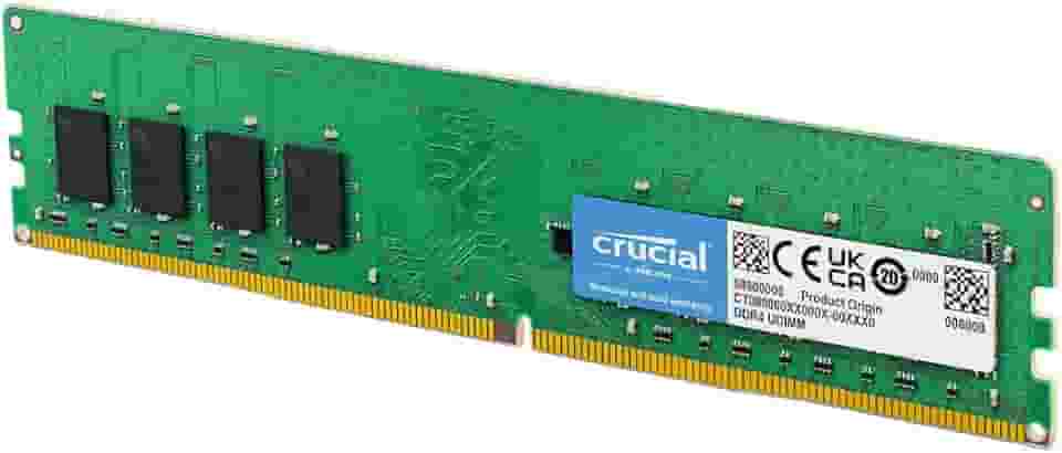 Memória Desktop Crucial 8GB DDR4 3200 Mhz