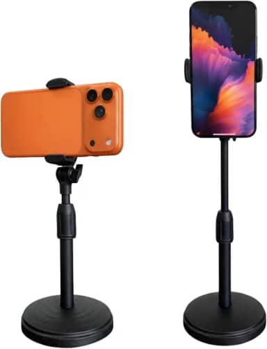 Suporte de Mesa Para Celular 360 graus Ajustável Articulado NO2PROBLEMS Universal Escritório Live Reunião Resistente