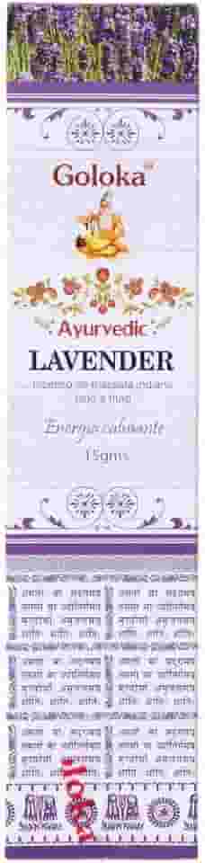 Incenso Goloka Massala Ayurvedic Lavanda (Energia Calmante)