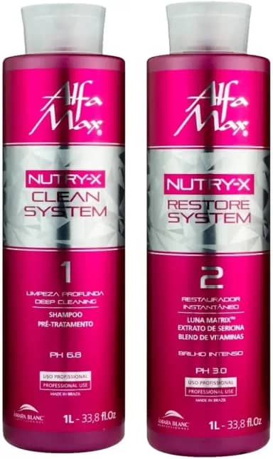 Escova Progressiva Profissional Alfa Max 2x1 litro