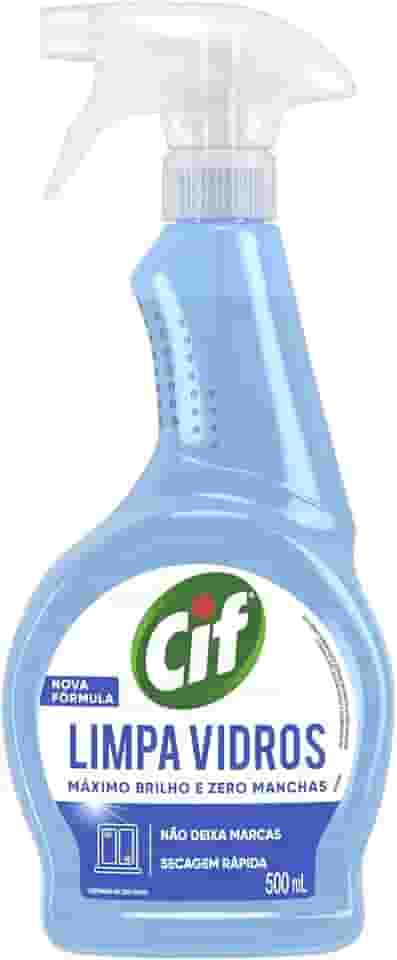 Cif Limpa-Vidro Líquido Ultra Rápido Frasco 500Ml Borrifador 500 Ml