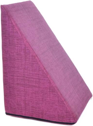 Travesseiro Triangular Almofada Encosto Anatômico Apoio Costas Antirefluxo Repouso Leitura (Pink)