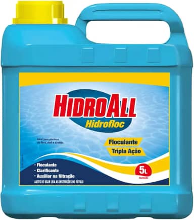 HidroAll Floculante Tripla Ação para Piscinas Hidrofloc 5 Litros