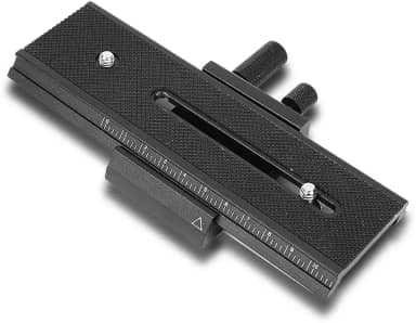 Joyzan Deslizante de foco macro, deslizante de câmera de 2 vias e corrediça de disparo de close-up com parafuso de montagem de 0,6 cm para a maioria das câmeras DSLR e fotógrafos de CC de casamento registro de viagem vida diária