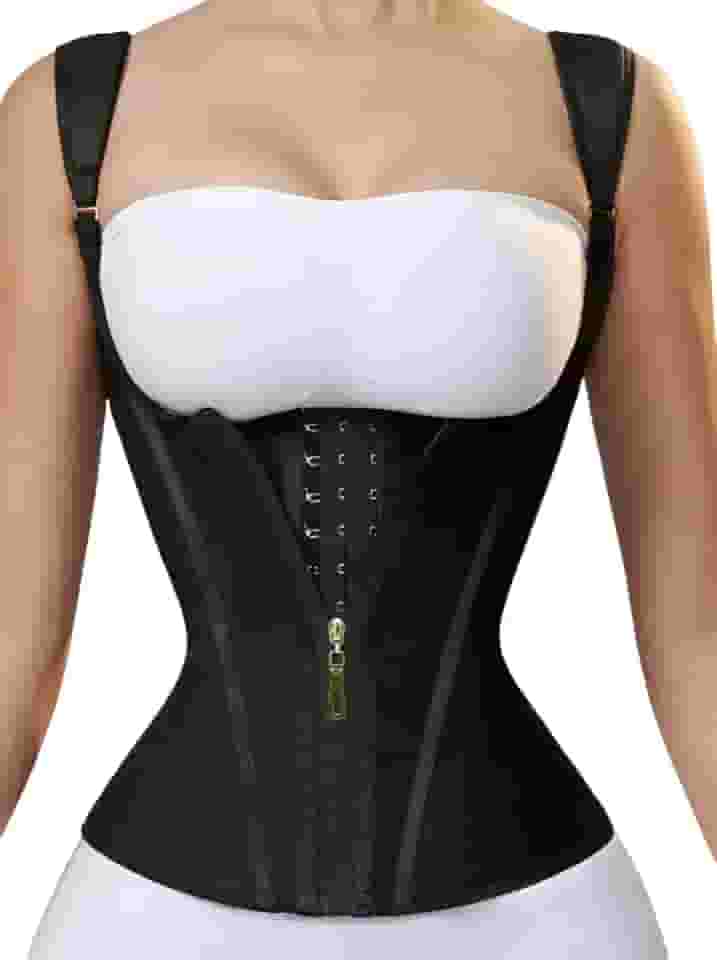 Cinta Modeladora SlimShape de Alta Compressão e Durabilidade. Redutor de Medidas que Controla a Barriga, com Efeito Sauna, Material Premium, o Shaper dos Sonhos. Fivela e Zíper, Transforme seu Corpo