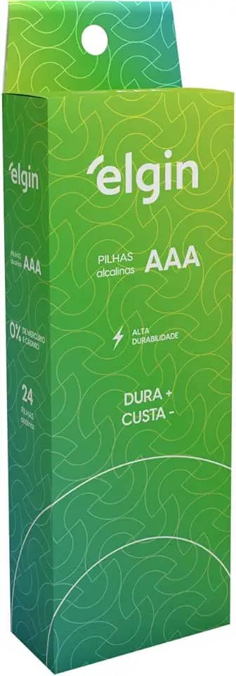 Tubo com 24 Pilhas Alcalinas AAA