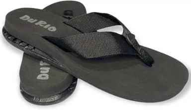 Chinelo Masculino Com Salto DuRio Air Para Esporão Fascite Plantar Ortopédico Vegano