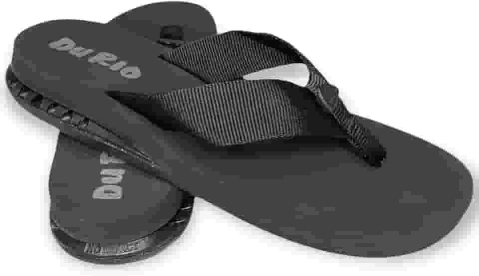 Chinelo Masculino Com Salto DuRio Air Para Esporão Fascite Plantar Ortopédico Vegano