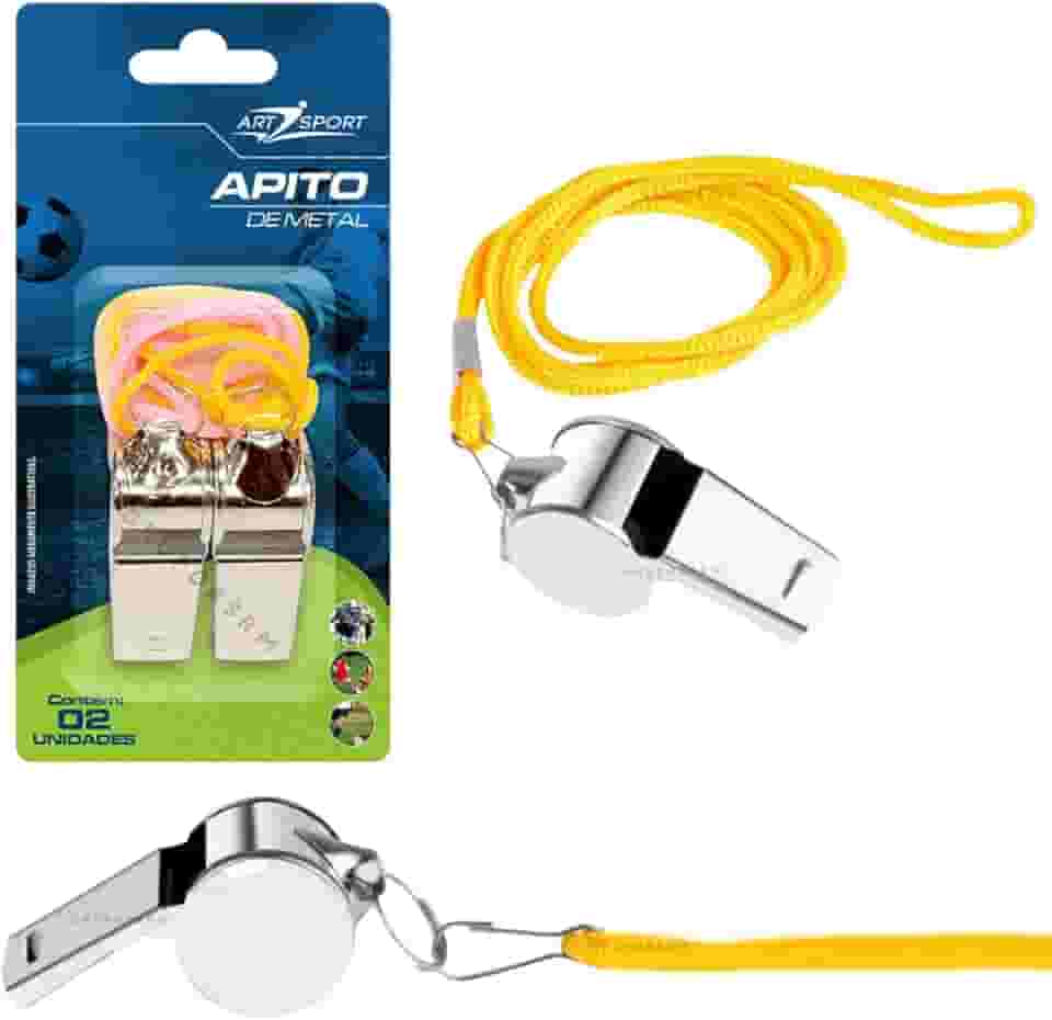 Apito De Metal Profissional Futebol Professor de Educação Física Treinandor Esportes Arbitro Juiz