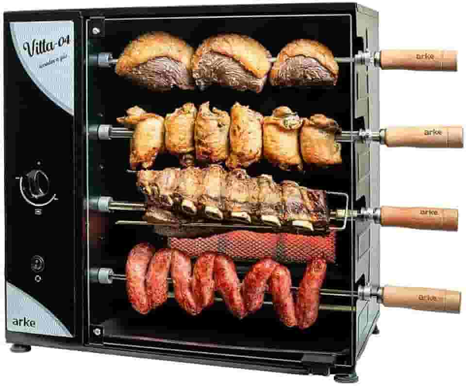 Churrasqueira a Gás Rotativa Vitta Arke 04 Espetos