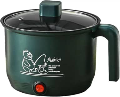 Panela elétrica pequena para arroz, antiaderente, multiuso, com cabo anti-queimadura, para fazer sopa, macarrão, fritar, massa, ovos, bife, Só Pote