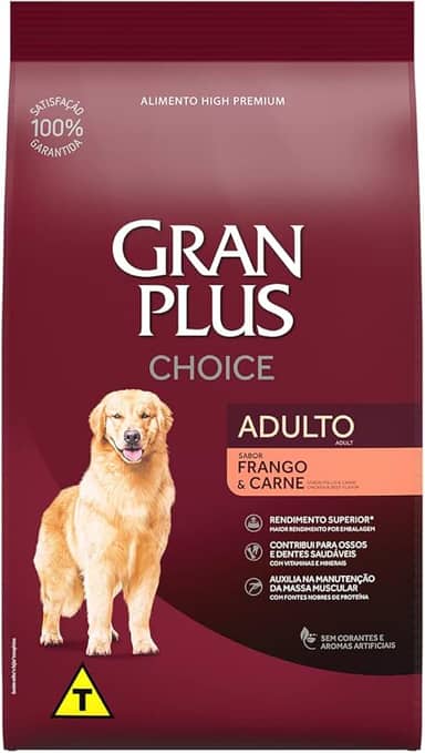 GranPlus Affinity - Choice Cães Adultos Frango Carne, Ração Guabi, 15kg