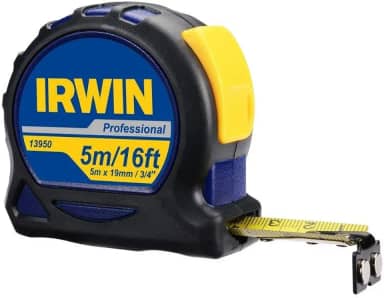 Irwin Trena Profissional 5m, Ideal para Tirar Medidas de Forma Fácil, Modelo Iw13950