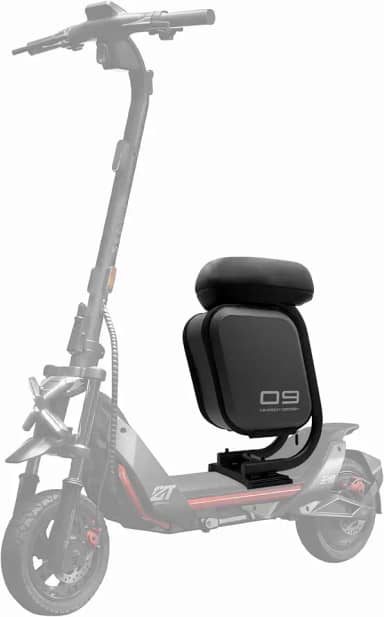 Assento de scooter multifuncional com bolsa de armazenamento grande de 10 L compatível com scooter Segway Ninebot ZT3 Pro, almofada de assento macia engrossada ZT3, peças originais