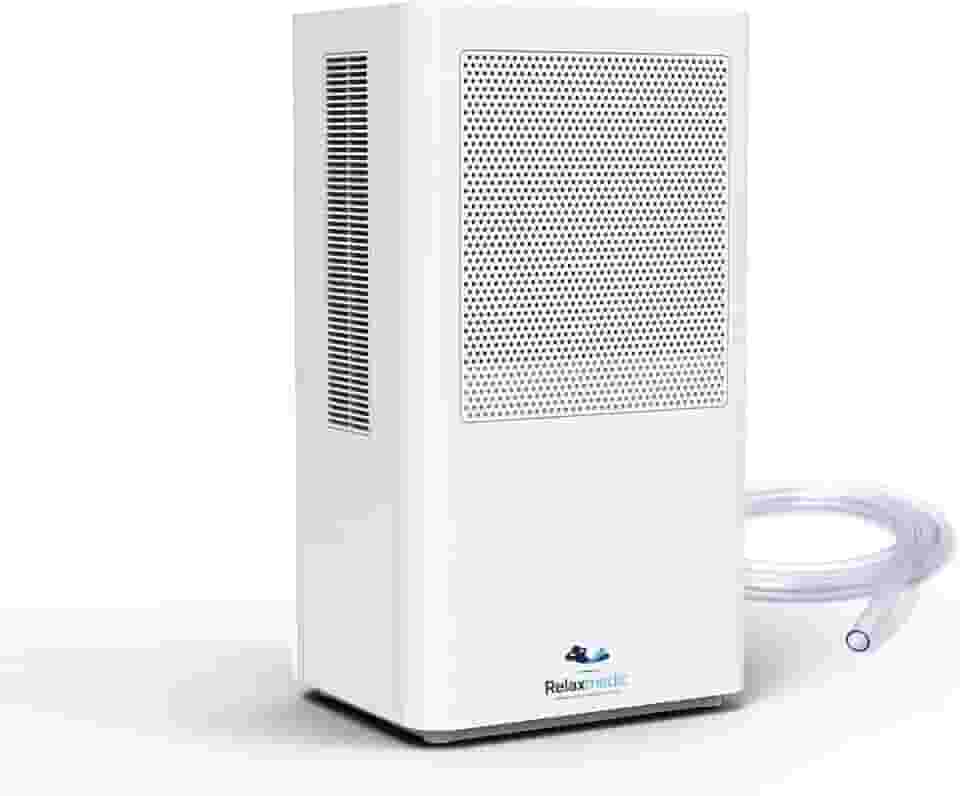 Desumidificador Ar Ambiente Elétrico Portátil Pure Ion Antimofo Max Bivolt - Reservatório de 3 Litros - Relaxmedic