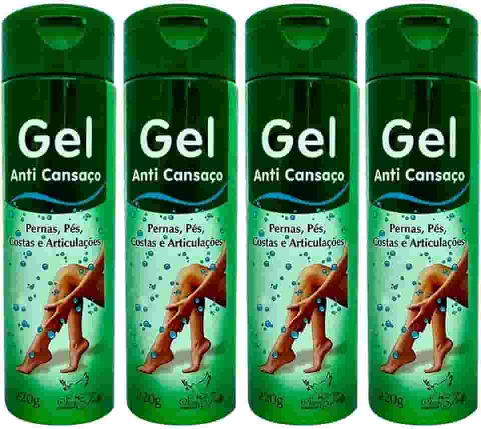 Kit 4 Gel Massageador Anti Cansaço 220G Pernas, Pés, Costas