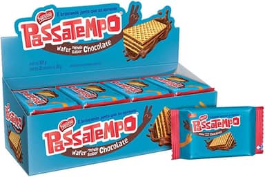 Biscoito Passatempo Wafer Chocolate 20g c/28 - Nestlé
