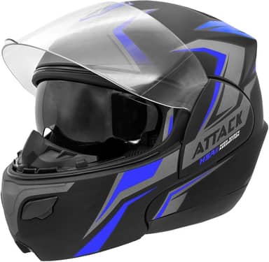 CAPACETE ESCAMOTEÁVEL PRO TORK ATTACK HSA AZUL TAM. 58