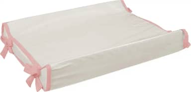 Trocador Americano Bebe Comoda Fralda Com Abas Impermeavel Anatomico Com Capa Plástica Algodão Macio Palha com Rose (60cm x 40cm)