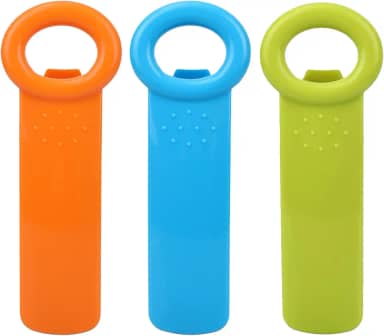 3 abridores de frascos, abridor de tampa de conserva fácil de usar, ferramenta de chave de pote de aderência confortável ótimo para mulheres idosas, mãos fracas, crianças e qualquer pessoa (laranja