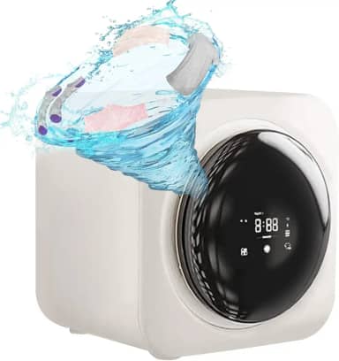 Máquina De Lavar Roupa Totalmente Automática, Máquina De Lavar Roupa De Parede De 3.5L, Com Visor LED/Despejo De Drenagem / 4 Modos, Secadora Portátil Para Apartamentos