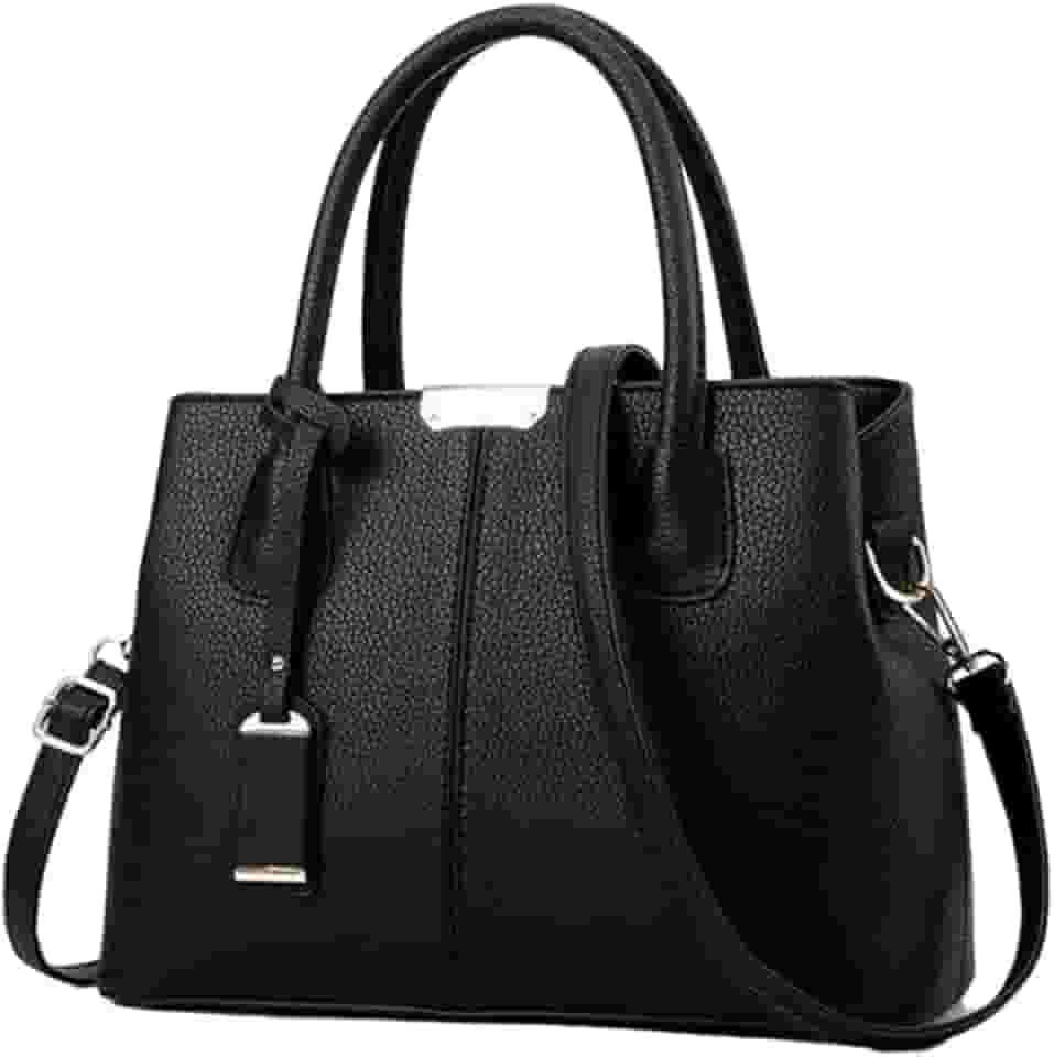 Bolsa Feminina Couro Plutônio Bolsa de Ombro Mão Morashop (Preto)