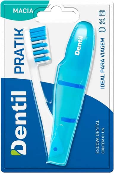 Dentil - Escova Viagem Pratik Macia c/Estojo Protetor