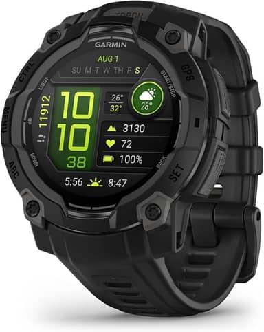 Garmin Relógio Instinct 3 Preto 45mm com Monitor Cardíaco de Pulso e GPS