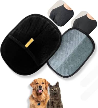 Luva Removedora De Pelos Pet Reutilizável Estática Escova Dupla Para Gatos Cães Sofá Roupa Tapete (1)