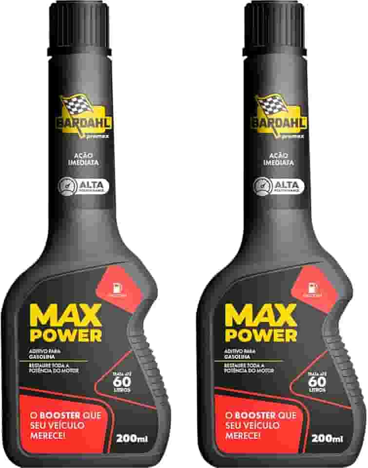 Kit 2 Aditivos Combustível Max Power 200ml Bardahl ADITIVO MAX POWER