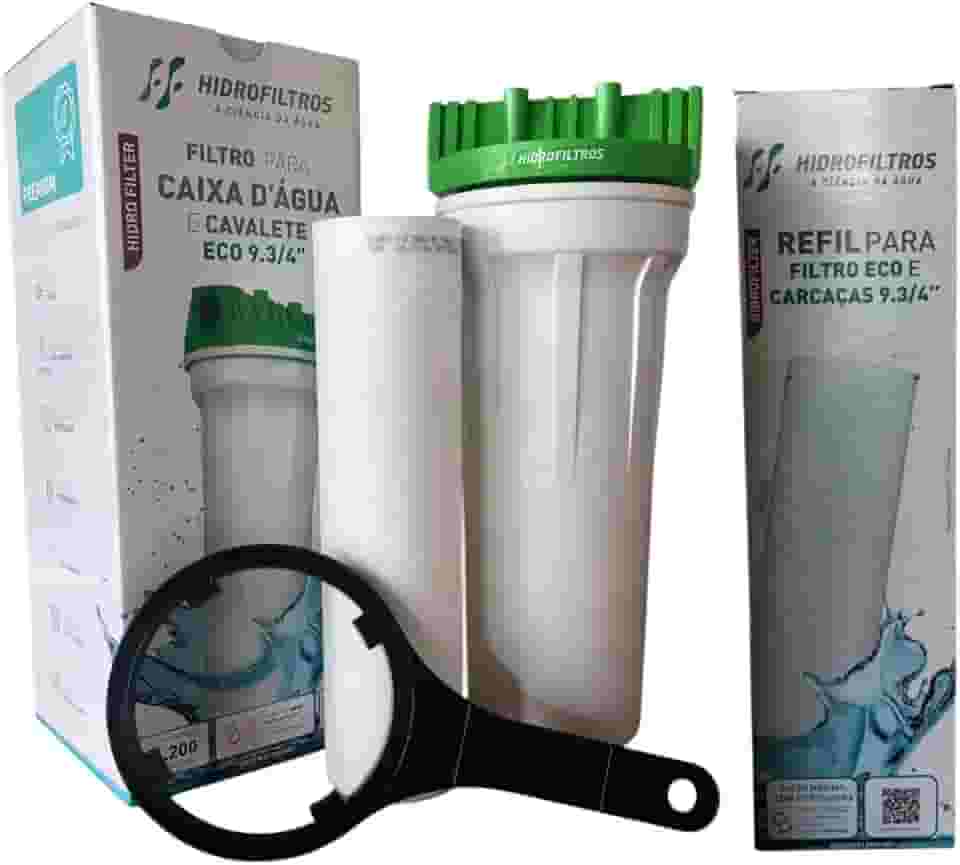 Filtro para Caixa D'água ou cavalete, cisterna e poço artesiano com 2 refis