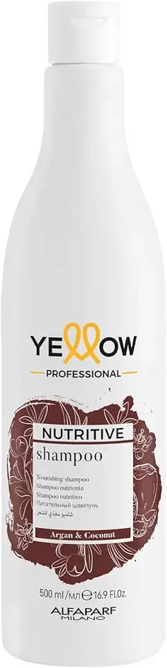 Yellow Nutritive Shampoo para Cabelo Seco e Muito Seco - Restaura a vitalidade do cabelo - Nutre e Proporciona Brilho e Maciez - Qualidade Profissional de Salão 500ml