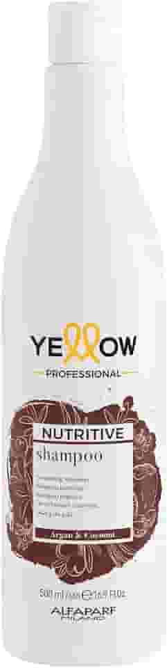 Yellow Nutritive Shampoo para Cabelo Seco e Muito Seco - Restaura a vitalidade do cabelo - Nutre e Proporciona Brilho e Maciez - Qualidade Profissional de Salão 500ml
