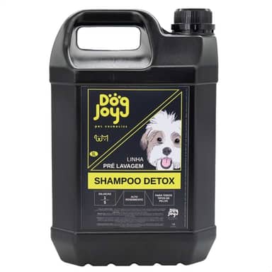 Shampoo Pré-lavagem Detox Pet Shop Neutralizador de Odores Para Cachorro e Gato Profissional Banho e Tosa 5L Dog Joy