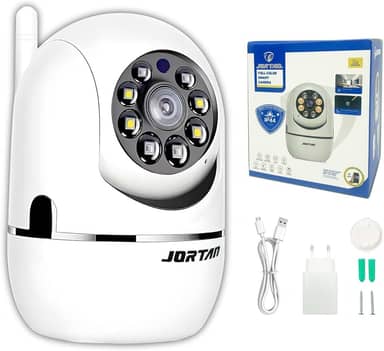 Câmera Wi-Fi Inteligente 360° Full HD 1080P – Minion Giratório com Rastreamento Automático, Visão Noturna, Áudio Bidirecional e Detecção de Movimento