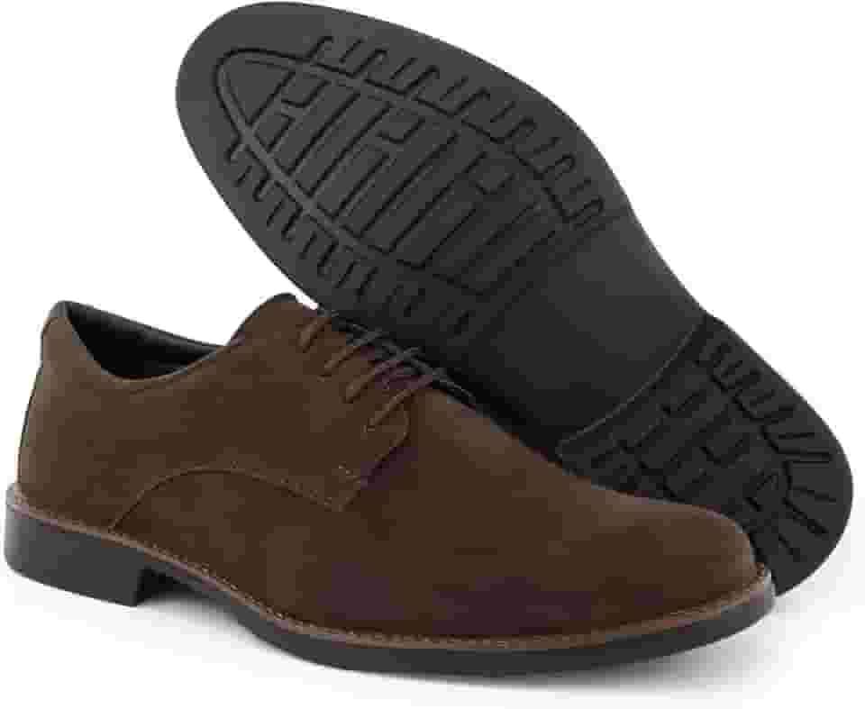 Sapato Oxford Masculino Casual em Couro Camurça – Estilo Clássico - Conforto Moderno - Dia a Dia - Trabalho - Eventos Sociais | Elegância e Versatilidade