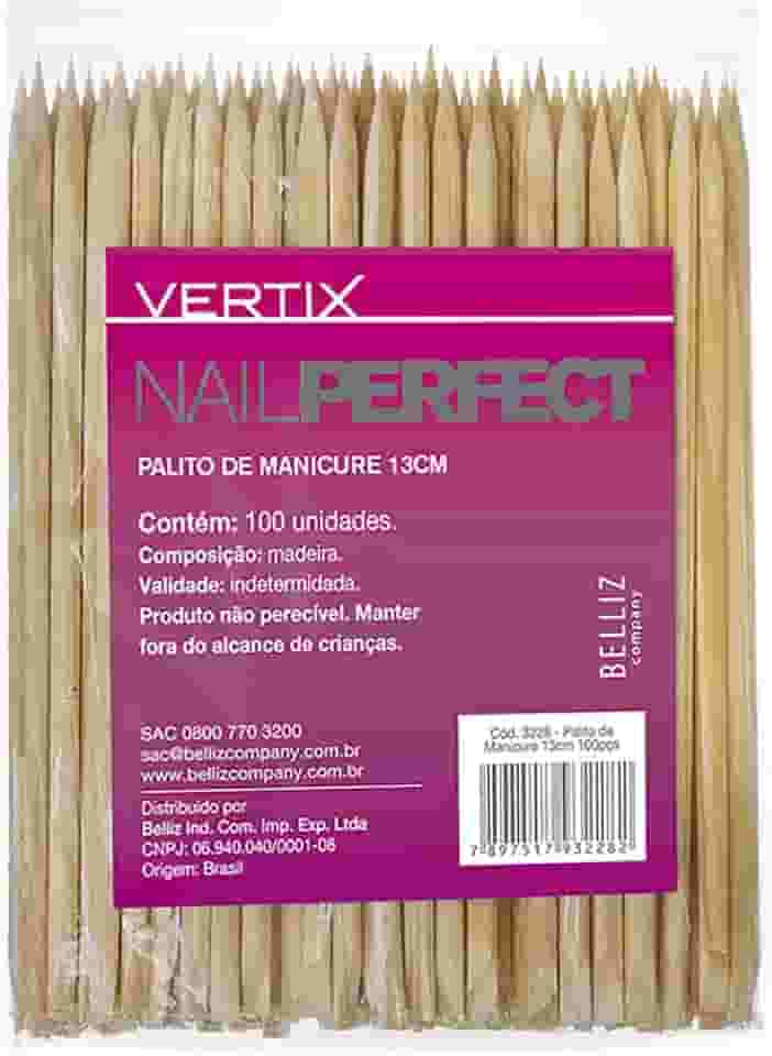 Vertix Palito De Manicure 13Cm 100 Pcs