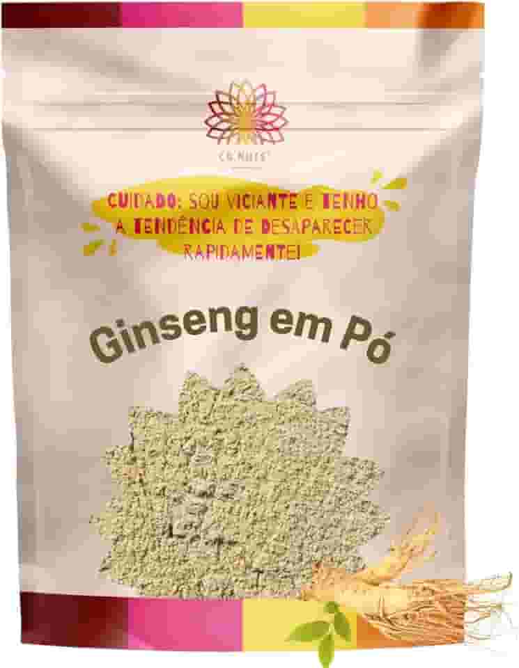 Ginseng em Pó Puro Premium | Importado Suplemento natural Ca.Nuts (1 Kg)