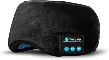 Máscara para Dormir com Som Bluetooth, Fone de Ouvido Integrado, Preto, Tapa Olho com Som, Máscara de Dormir com Fone de Ouvido, Sleep Mask