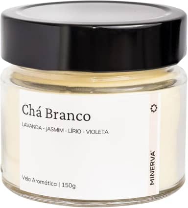 MINERVA - Vela Aromática Perfumada Aroma Chá Branco Bulhões - 150g