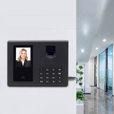 Relógio de Ponto, Máquina de Presença com Face, Cartão e Impressão Digital para Funcionários de Pequenas Empresas, Máquina de Entrada e Saída de Funcionários, Relógio de Ponto de Presença